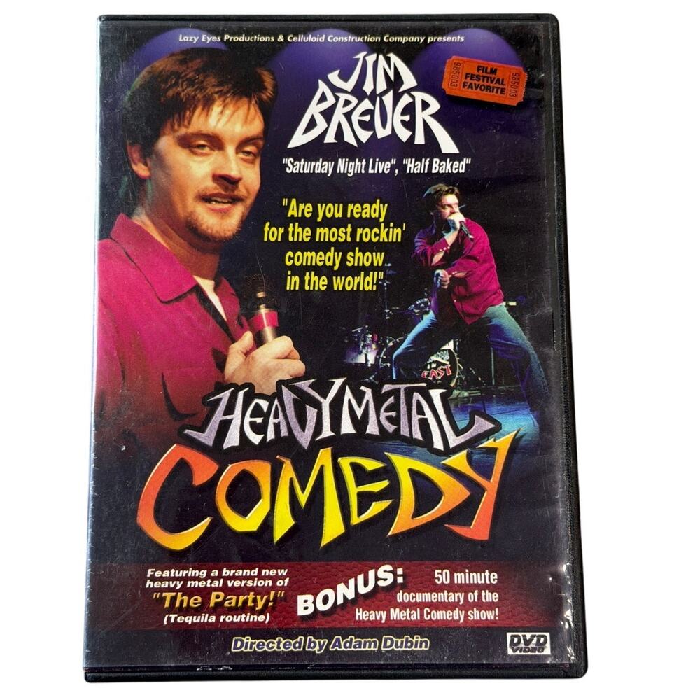 y2K Jim Bruer Heavy Metal Comedy DVD vtg 2002 stand up bit